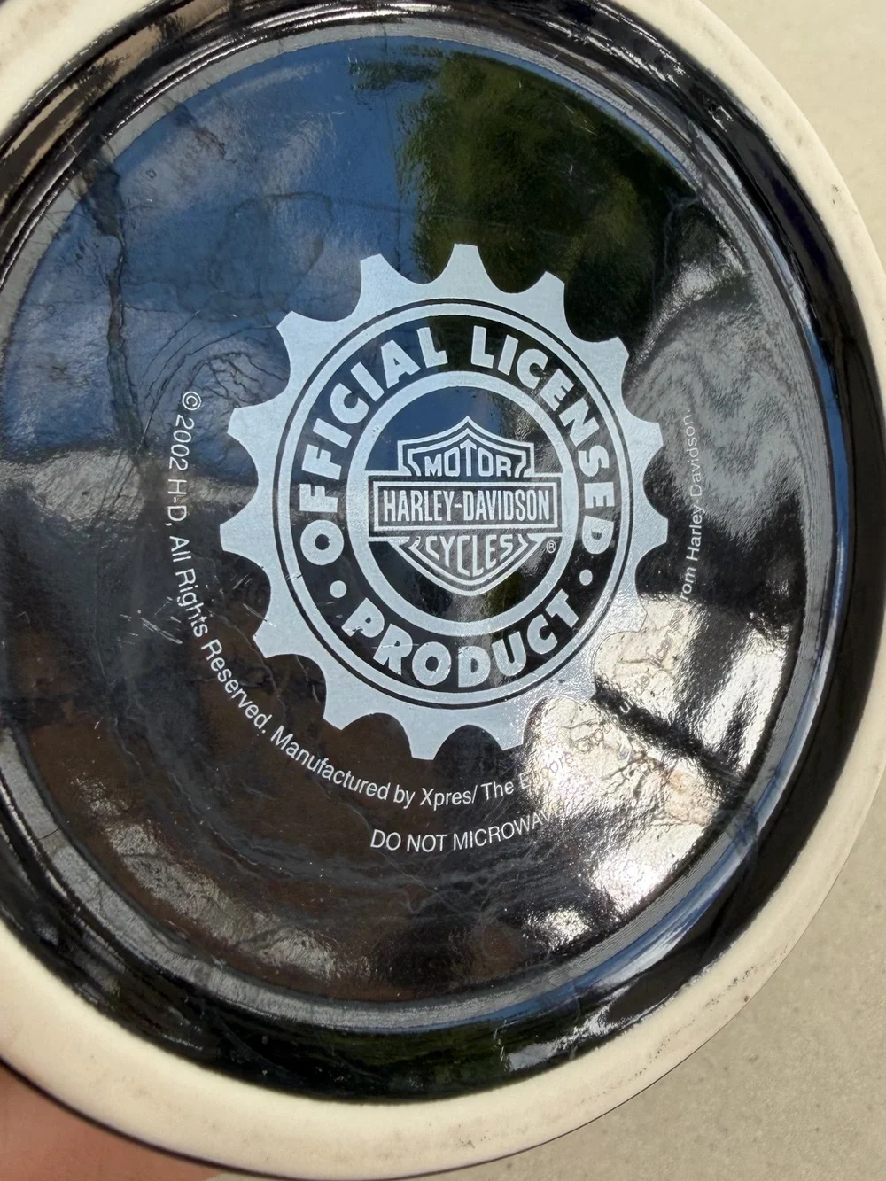 Vintage 2002 Harley Davidson Coffee Ceramic Mug HD Logo